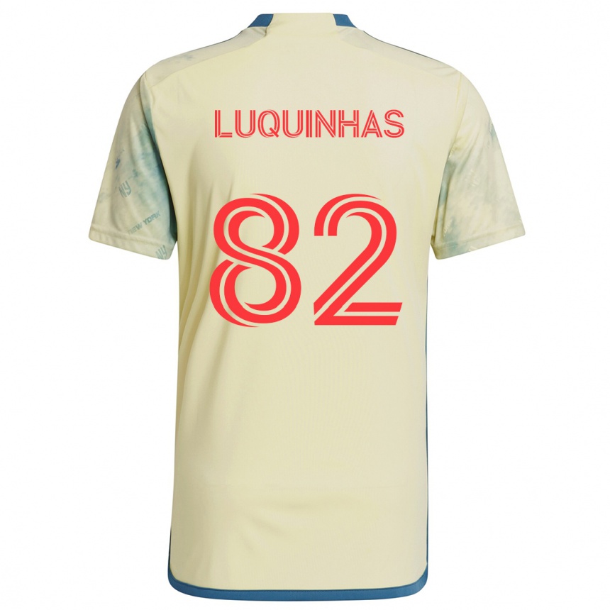 Kids Football Luquinhas #82 Yellow Red Blue Home Jersey 2024/25 T-Shirt Uk