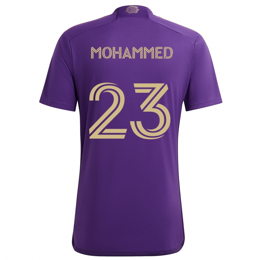 Kids Football Shak Mohammed #23 Purple Yellow Home Jersey 2024/25 T-Shirt Uk