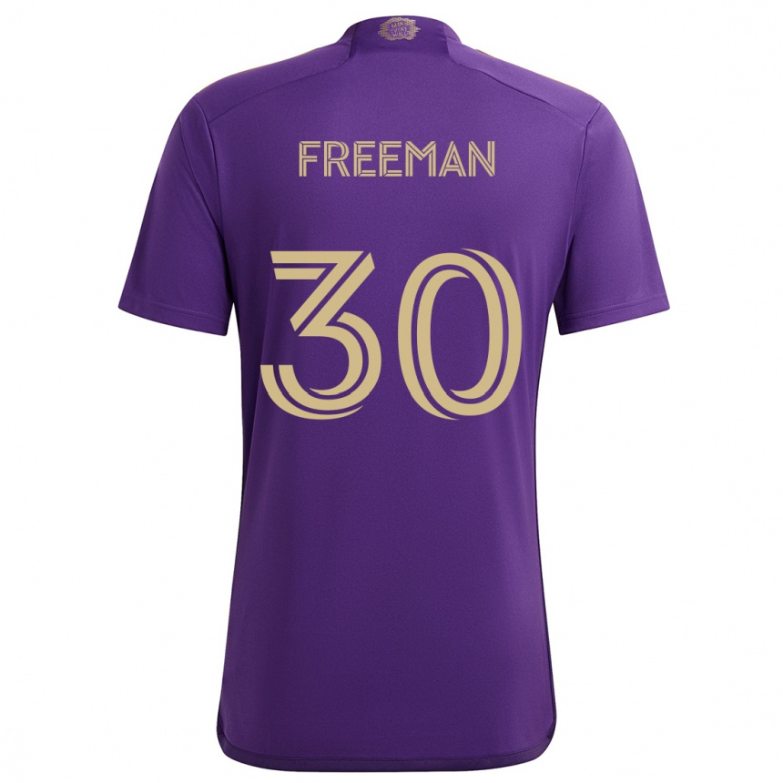 Kids Football Alex Freeman #30 Purple Yellow Home Jersey 2024/25 T-Shirt Uk