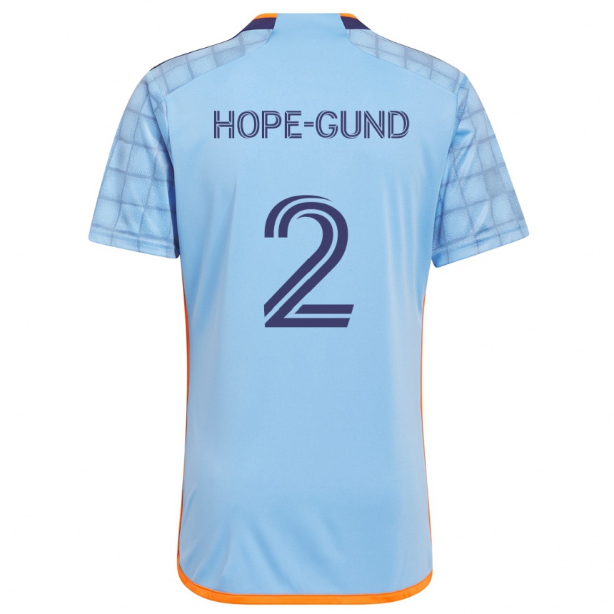 Kids Football Rio Hope-Gund #2 Blue Orange Home Jersey 2024/25 T-Shirt Uk