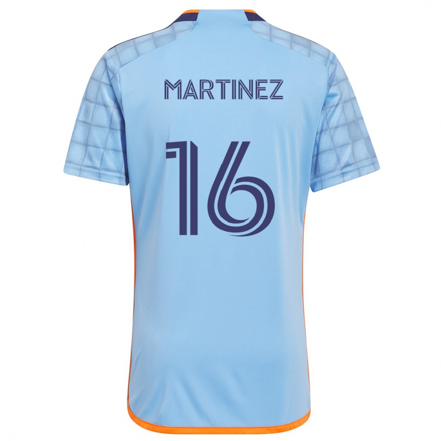 Kids Football Alonso Martínez #16 Blue Orange Home Jersey 2024/25 T-Shirt Uk