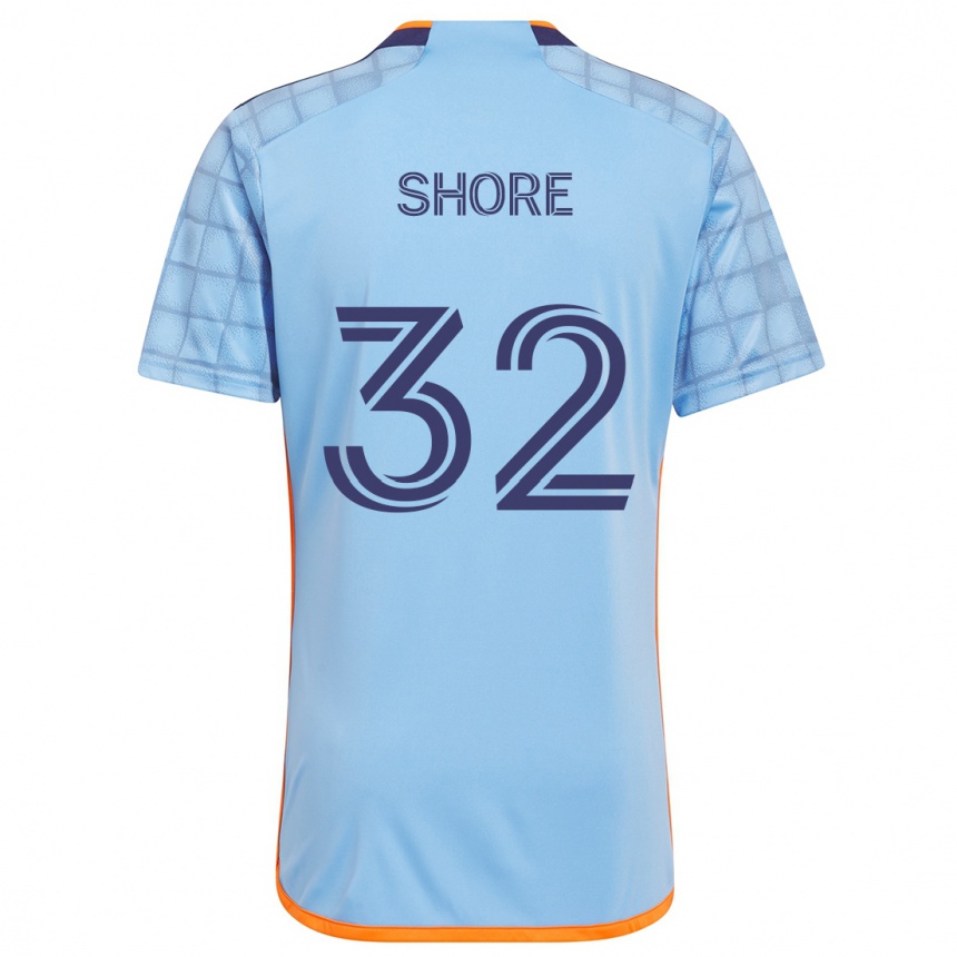 Kids Football Jonathan Shore #32 Blue Orange Home Jersey 2024/25 T-Shirt Uk