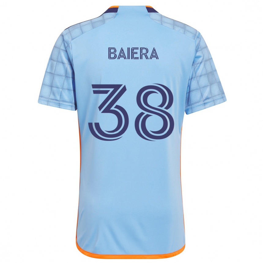 Kids Football Drew Baiera #38 Blue Orange Home Jersey 2024/25 T-Shirt Uk