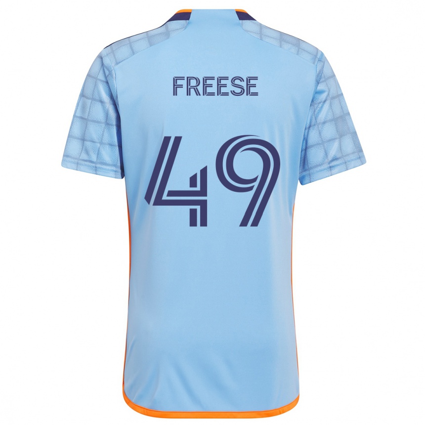 Kids Football Matt Freese #49 Blue Orange Home Jersey 2024/25 T-Shirt Uk