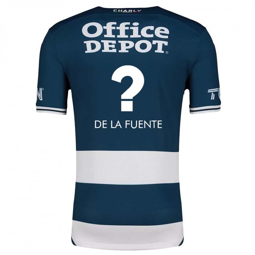 Kids Football Paulino De La Fuente #0 Blue White Home Jersey 2024/25 T-Shirt Uk