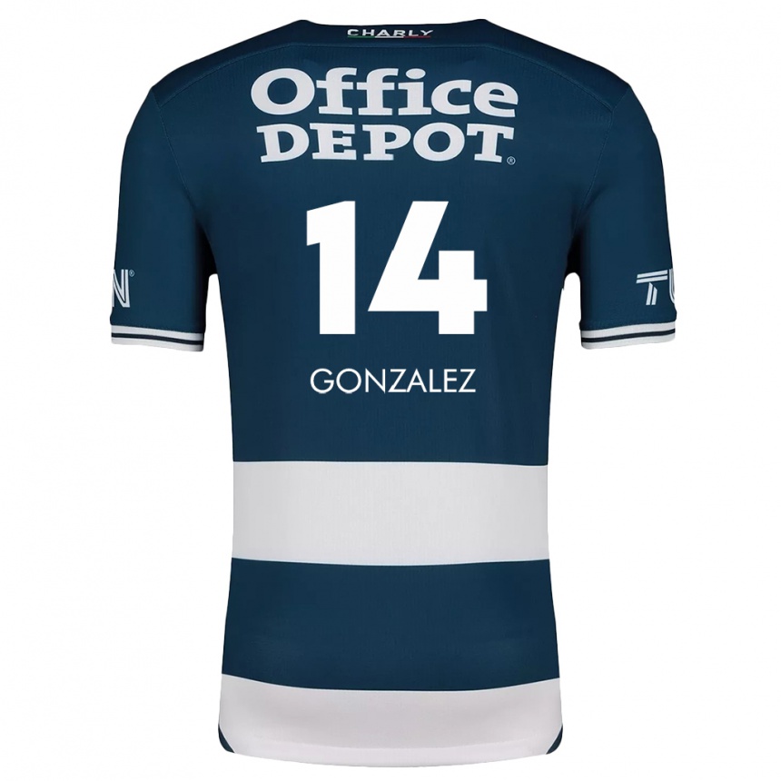 Kids Football Arturo González #14 Blue White Home Jersey 2024/25 T-Shirt Uk