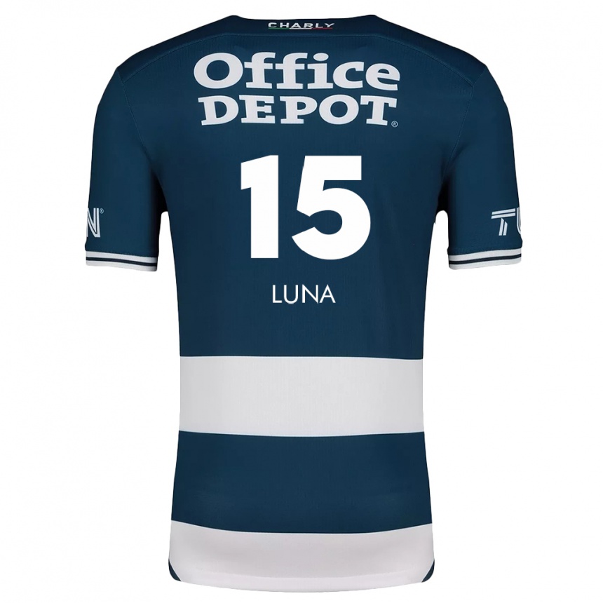 Kids Football Israel Luna #15 Blue White Home Jersey 2024/25 T-Shirt Uk