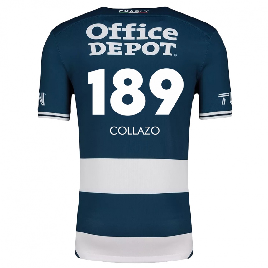 Kids Football David Collazo #189 Blue White Home Jersey 2024/25 T-Shirt Uk