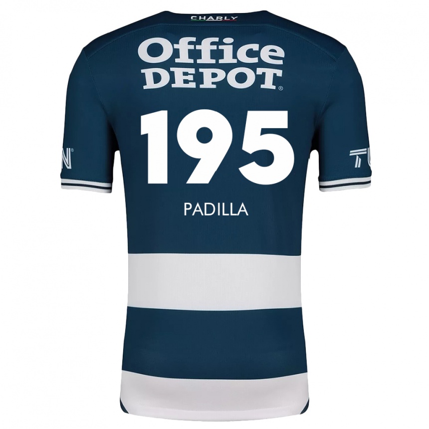 Kids Football Ángel Padilla #195 Blue White Home Jersey 2024/25 T-Shirt Uk