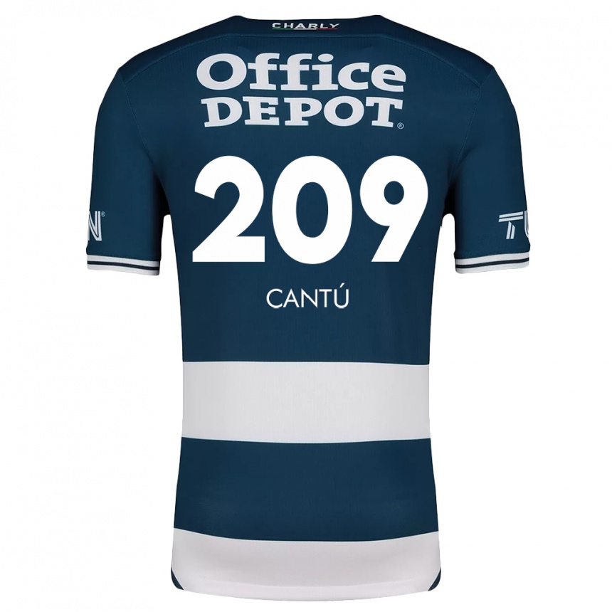 Kids Football Juan Cantú #209 Blue White Home Jersey 2024/25 T-Shirt Uk