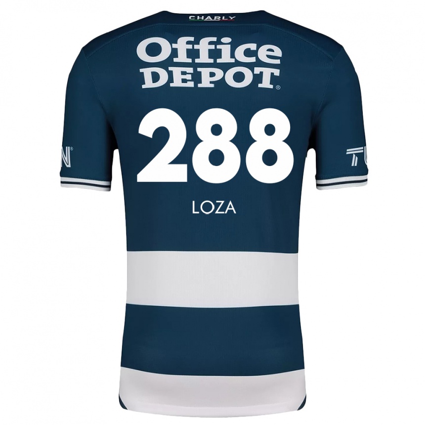 Kids Football Santino Loza #288 Blue White Home Jersey 2024/25 T-Shirt Uk