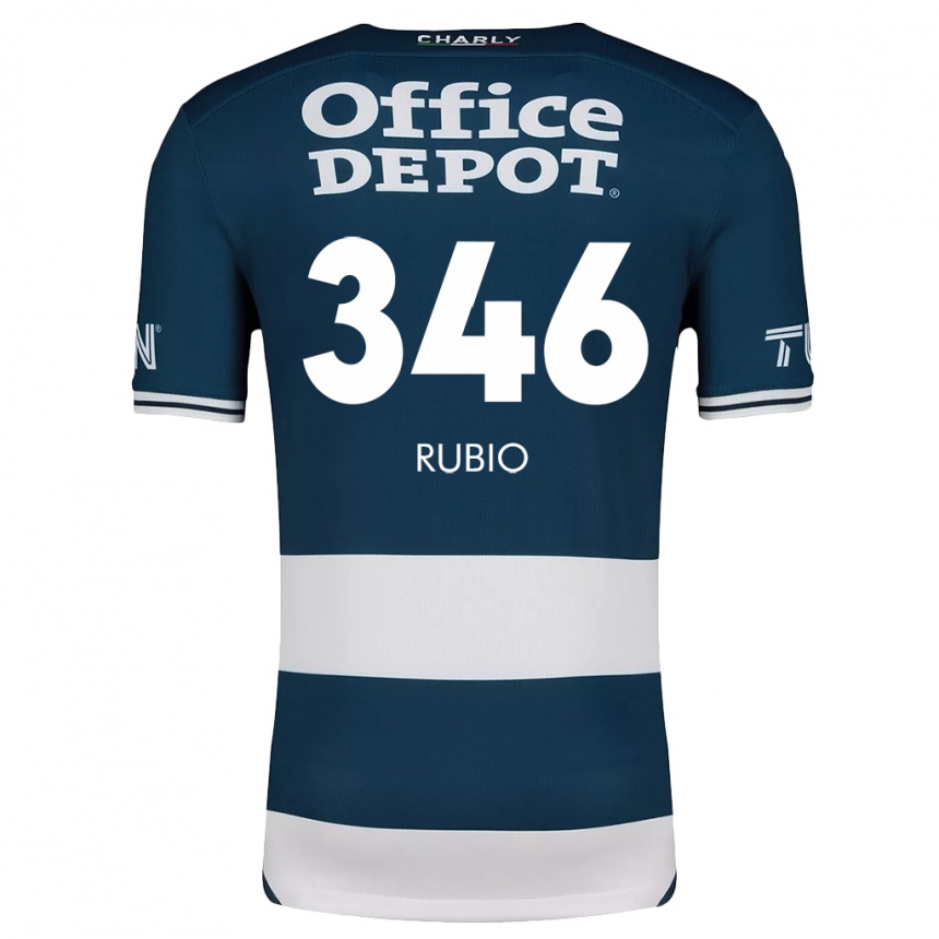 Kids Football Mateo Rubio #346 Blue White Home Jersey 2024/25 T-Shirt Uk