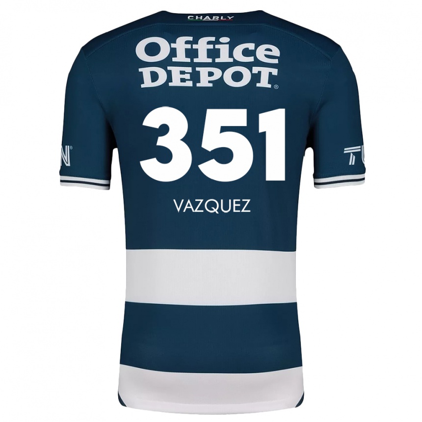 Kids Football Maximo Vázquez #351 Blue White Home Jersey 2024/25 T-Shirt Uk