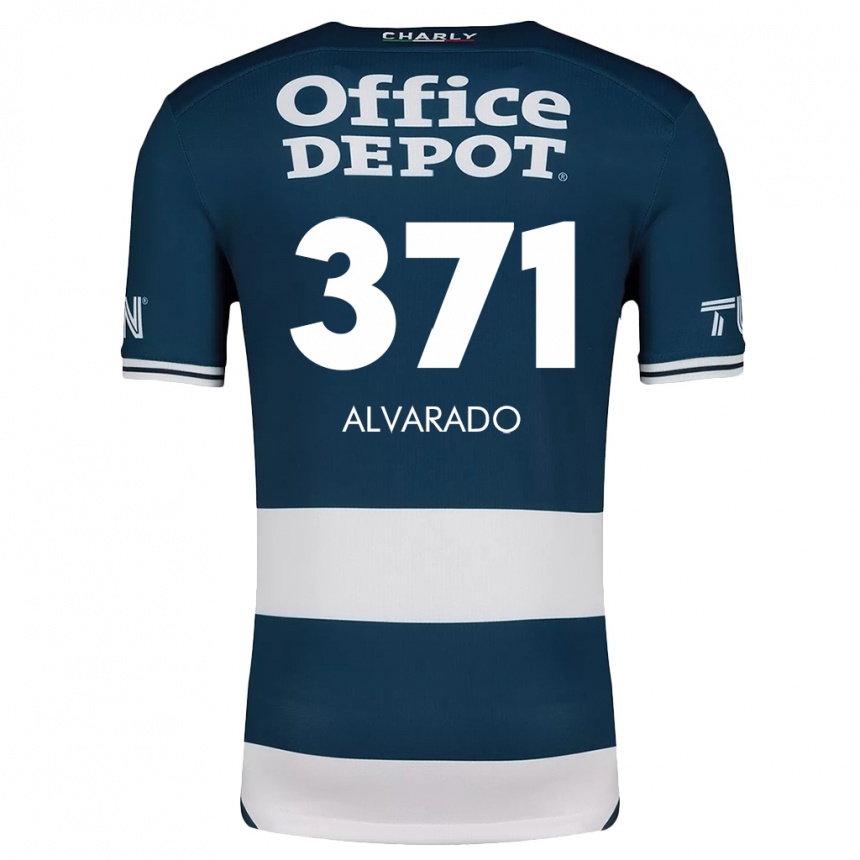 Kids Football Brandon Alvarado #371 Blue White Home Jersey 2024/25 T-Shirt Uk