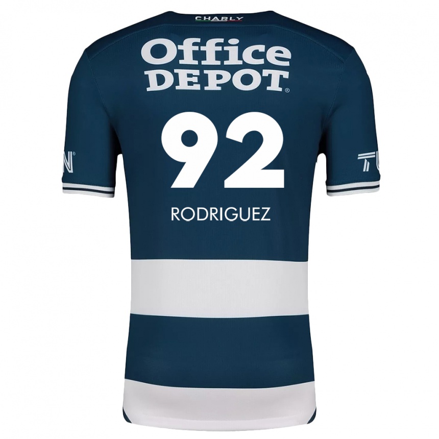 Kids Football Sergio Rodríguez #92 Blue White Home Jersey 2024/25 T-Shirt Uk