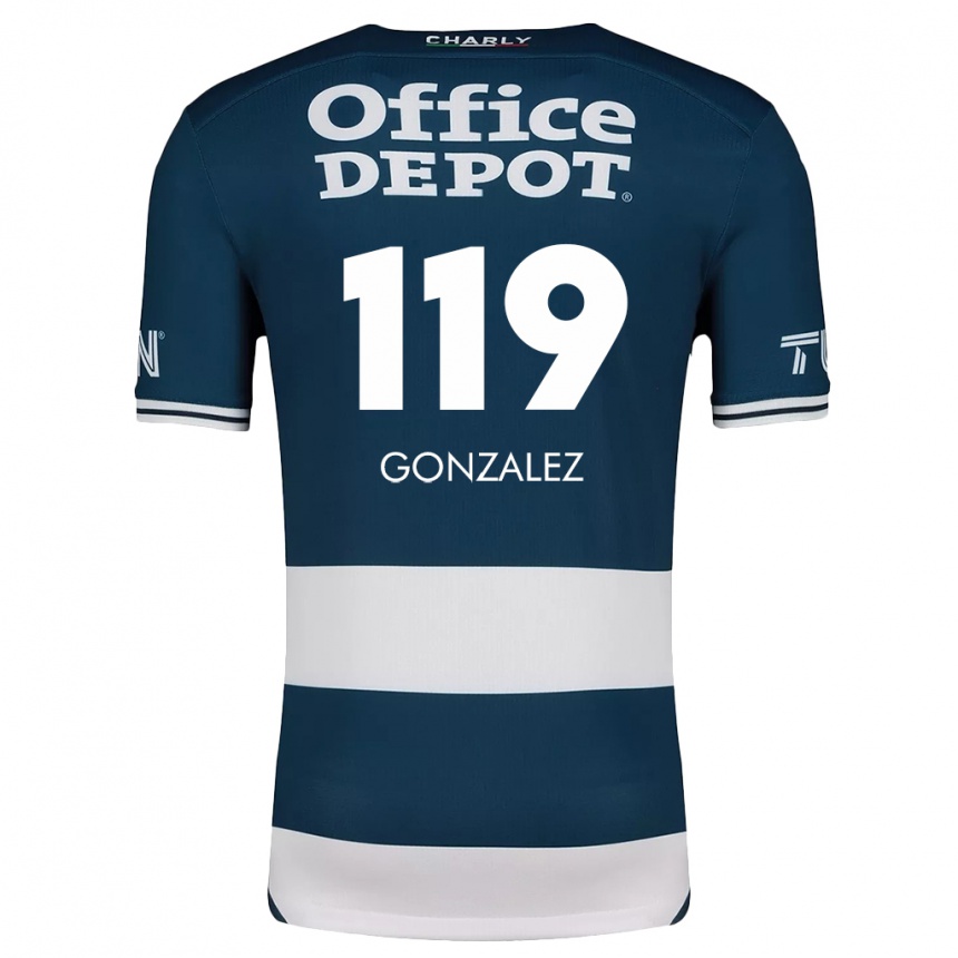 Kids Football Juan González #119 Blue White Home Jersey 2024/25 T-Shirt Uk