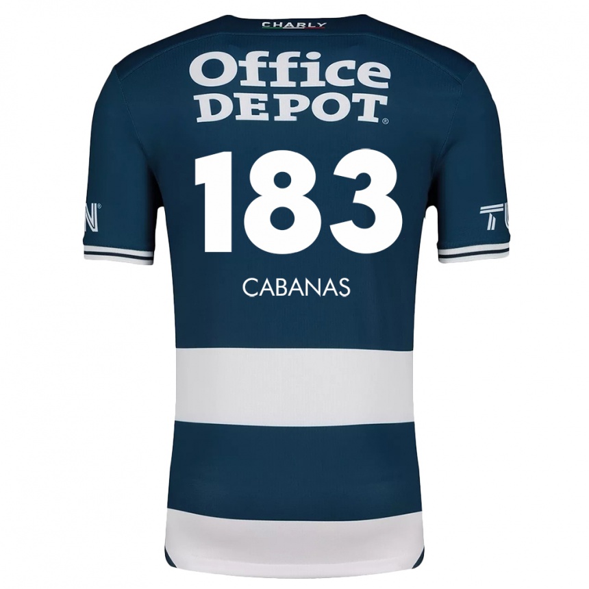 Kids Football Mauricio Cabañas #183 Blue White Home Jersey 2024/25 T-Shirt Uk