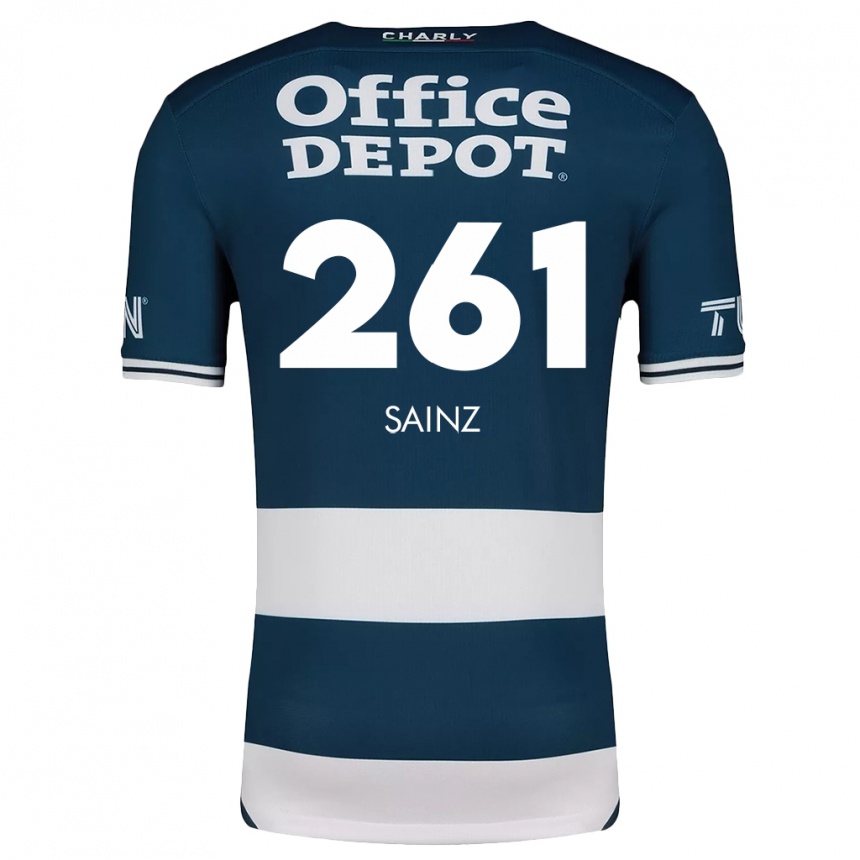 Kids Football Diego Sáinz #261 Blue White Home Jersey 2024/25 T-Shirt Uk