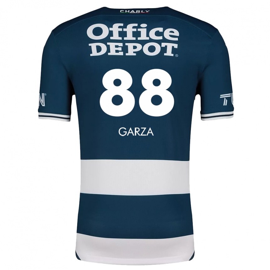 Kids Football Adrián Garza #88 Blue White Home Jersey 2024/25 T-Shirt Uk