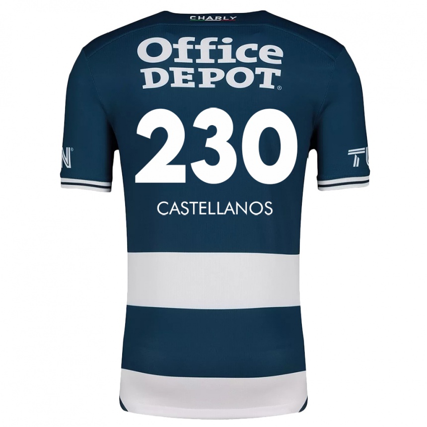 Kids Football Edson Castellanos #230 Blue White Home Jersey 2024/25 T-Shirt Uk