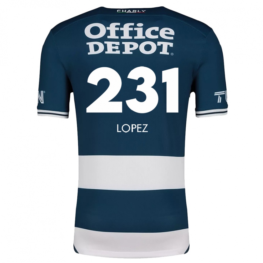 Kids Football Víctor López #231 Blue White Home Jersey 2024/25 T-Shirt Uk