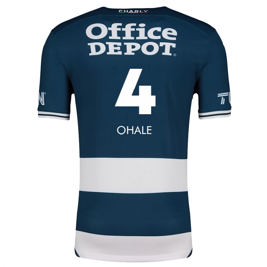 Kids Football Osinachi Ohale #4 Blue White Home Jersey 2024/25 T-Shirt Uk