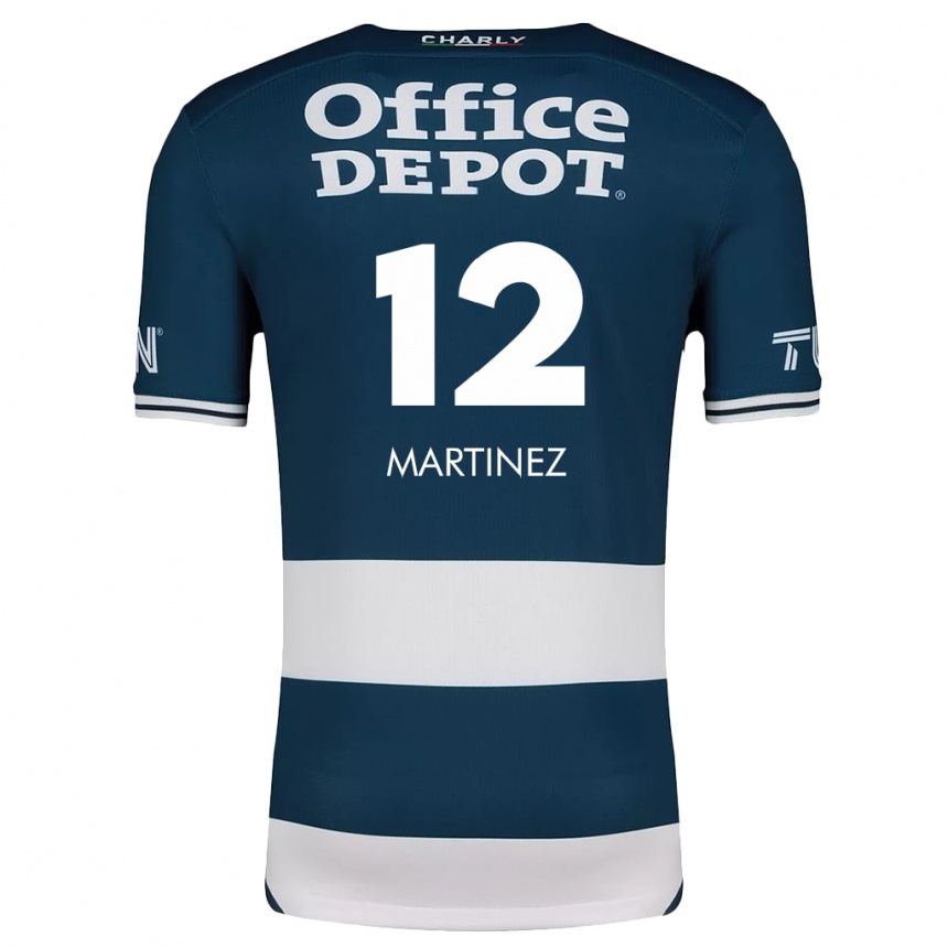 Kids Football Sofía Martínez #12 Blue White Home Jersey 2024/25 T-Shirt Uk