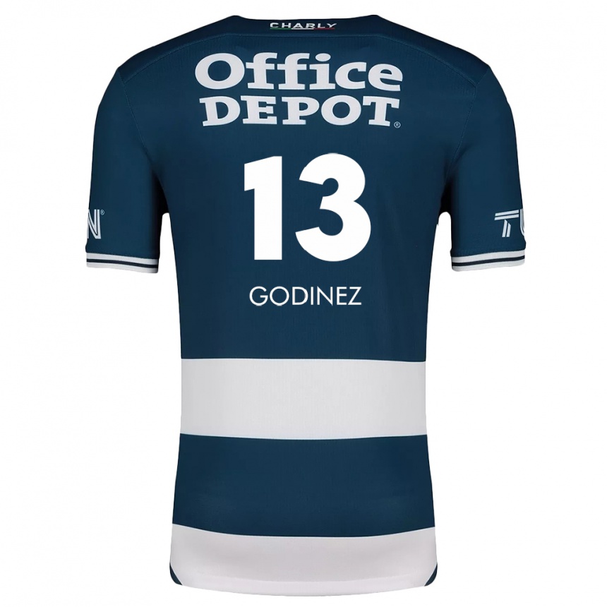 Kids Football Alexandra Godínez #13 Blue White Home Jersey 2024/25 T-Shirt Uk