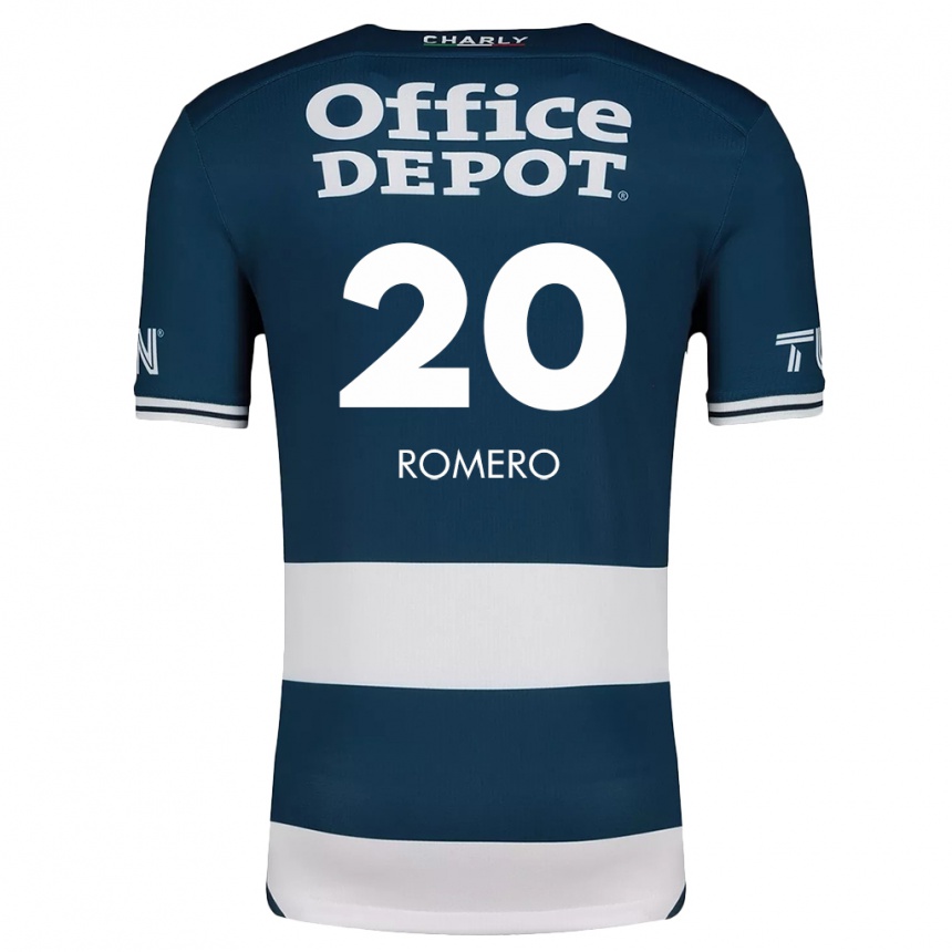 Kids Football Tamara Romero #20 Blue White Home Jersey 2024/25 T-Shirt Uk