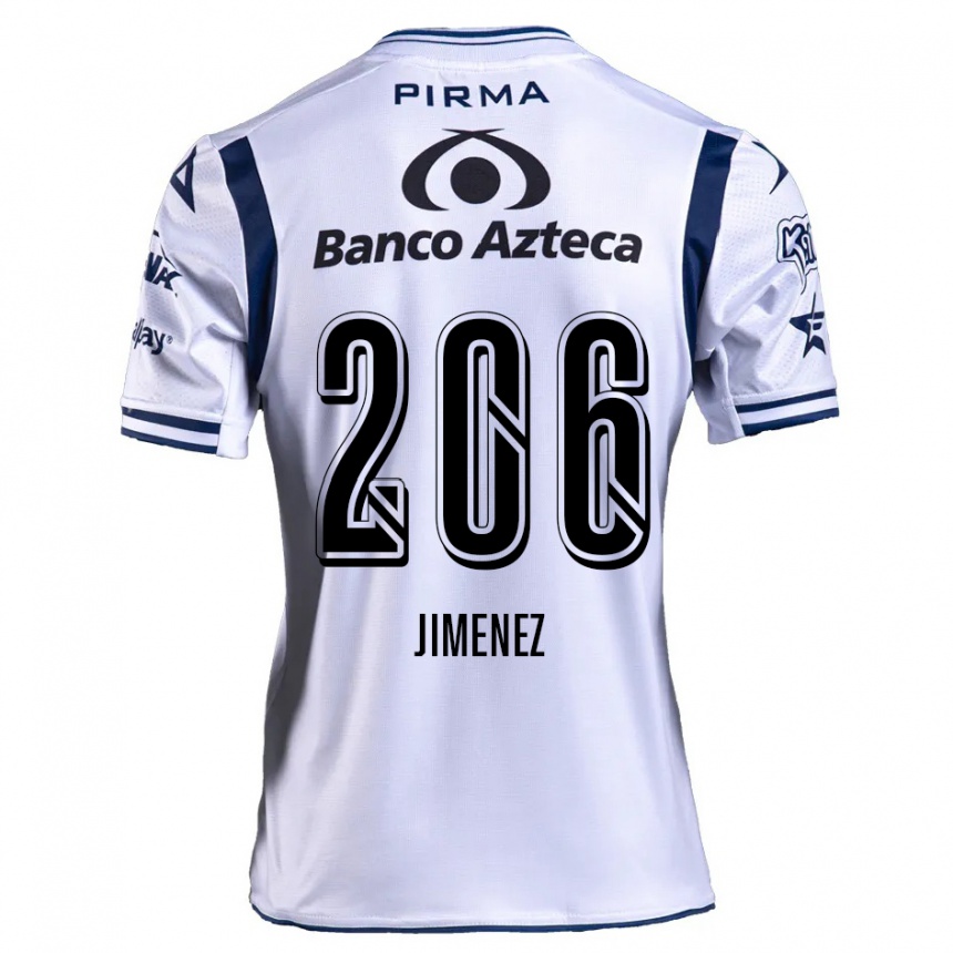 Kids Football Leonardo Jiménez #206 White Navy Blue Home Jersey 2024/25 T-Shirt Uk