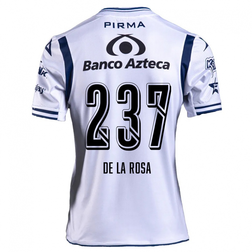 Kids Football Álvaro De La Rosa #237 White Navy Blue Home Jersey 2024/25 T-Shirt Uk