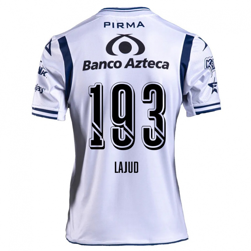 Kids Football Rodrigo Lajud #193 White Navy Blue Home Jersey 2024/25 T-Shirt Uk