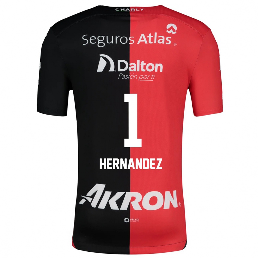 Kids Football José Hernández #1 Red Black Home Jersey 2024/25 T-Shirt Uk