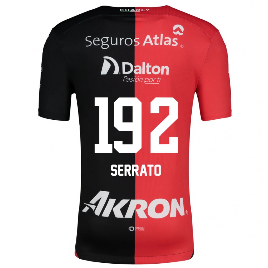 Kids Football Jesús Serrato #192 Red Black Home Jersey 2024/25 T-Shirt Uk