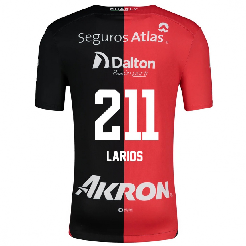 Kids Football Israel Larios #211 Red Black Home Jersey 2024/25 T-Shirt Uk