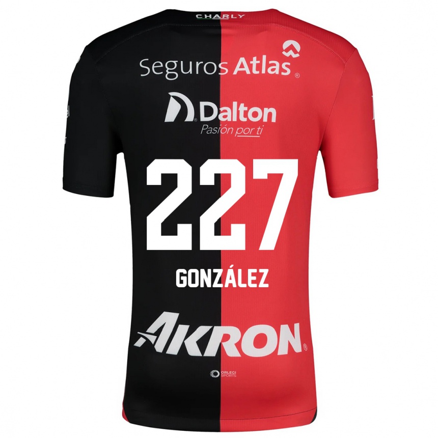 Kids Football Rodolfo González #227 Red Black Home Jersey 2024/25 T-Shirt Uk