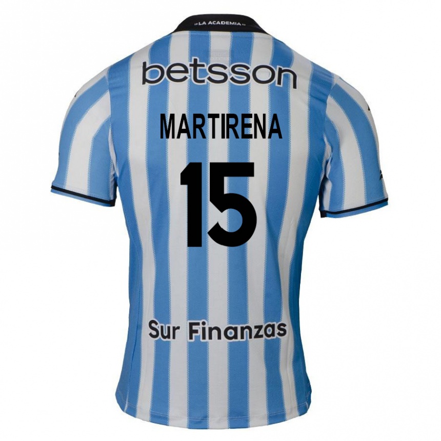 Kids Football Gastón Martirena #15 Blue White Black Home Jersey 2024/25 T-Shirt Uk