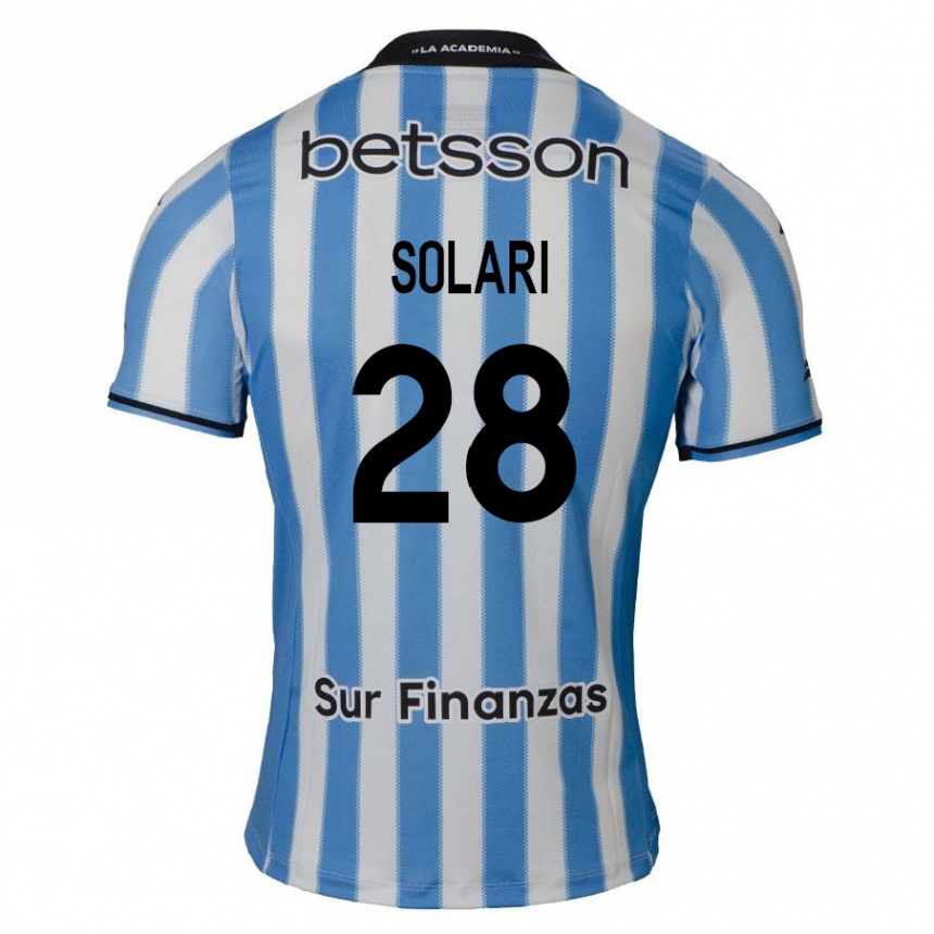 Kids Football Santiago Solari #28 Blue White Black Home Jersey 2024/25 T-Shirt Uk