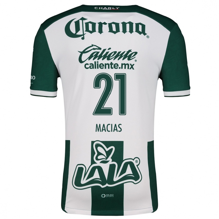 Kids Football José Juan Macías #21 Green White Home Jersey 2024/25 T-Shirt Uk