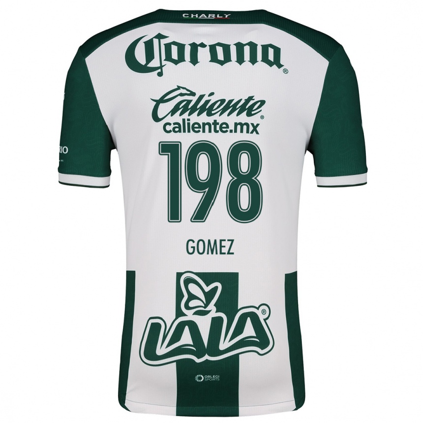 Kids Football Isaác Gómez #198 Green White Home Jersey 2024/25 T-Shirt Uk