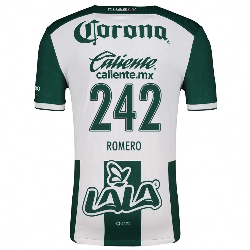 Kids Football Ángel Romero #242 Green White Home Jersey 2024/25 T-Shirt Uk