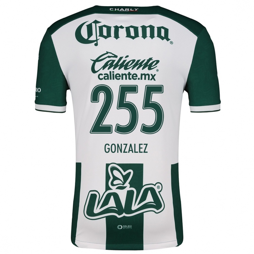 Kids Football Valente González #255 Green White Home Jersey 2024/25 T-Shirt Uk