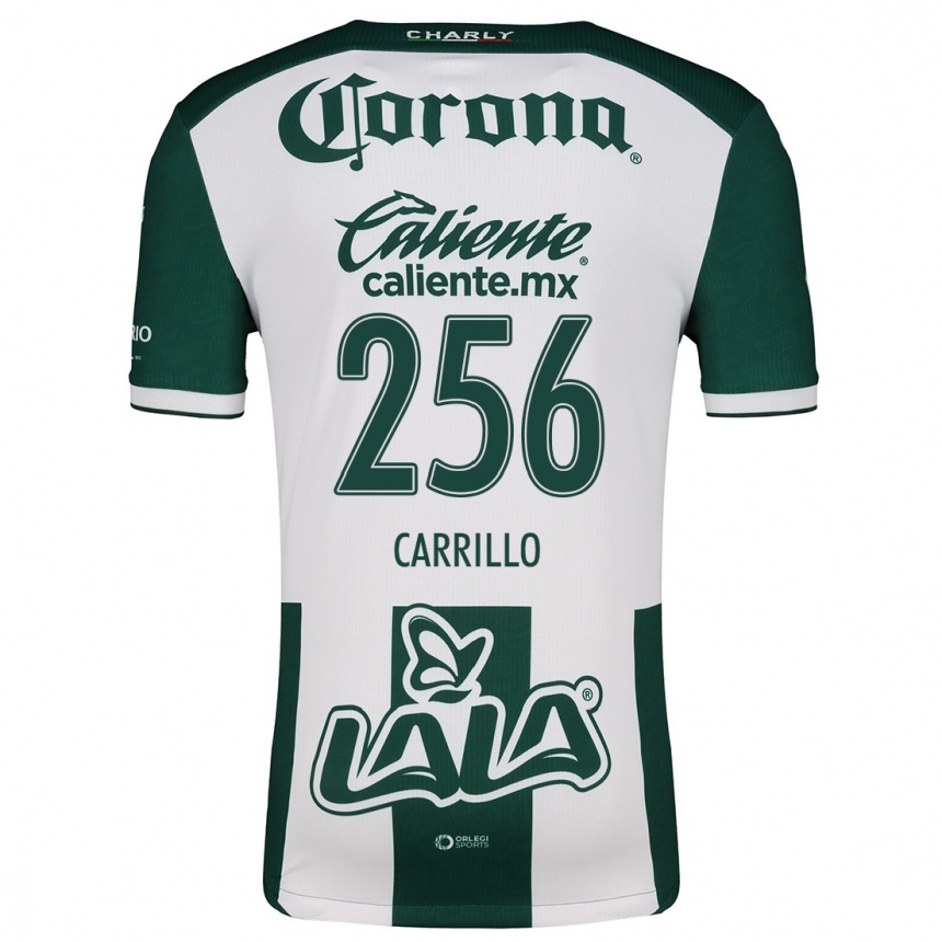 Kids Football Stéphano Carrillo #256 Green White Home Jersey 2024/25 T-Shirt Uk