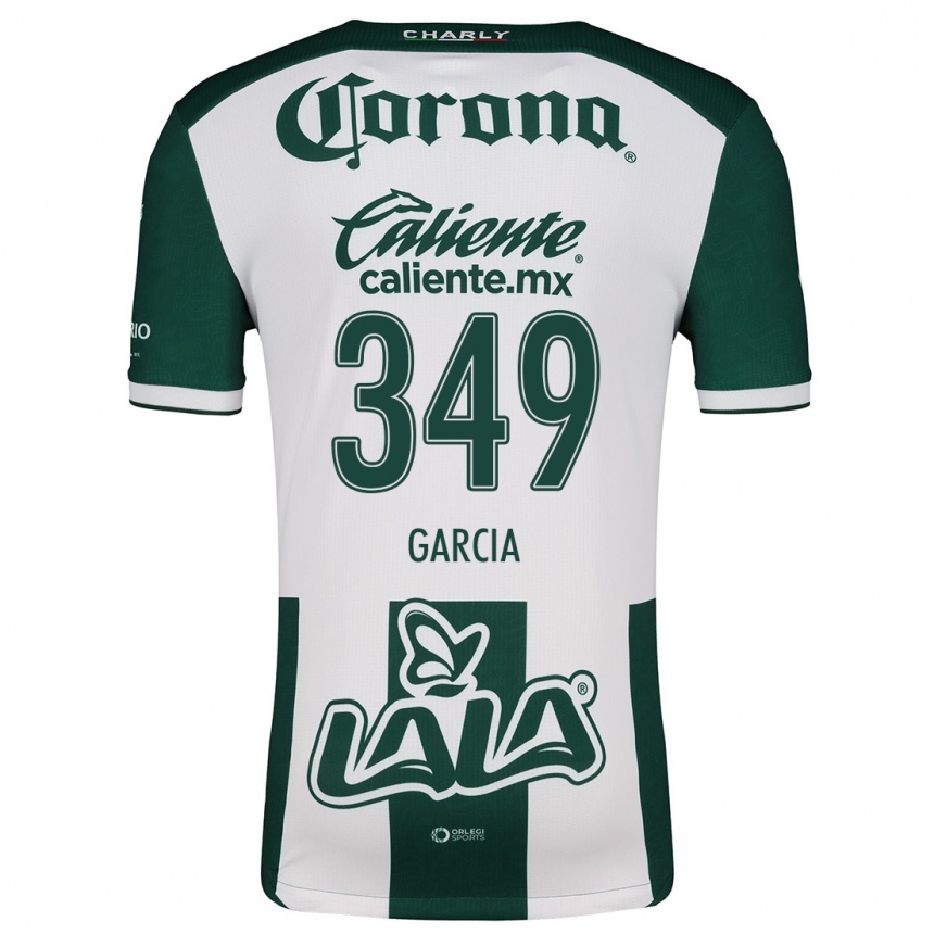 Kids Football Diego García #349 Green White Home Jersey 2024/25 T-Shirt Uk