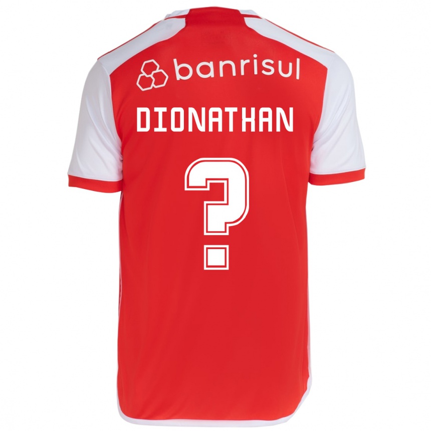 Kids Football Dionathan #0 Red White Home Jersey 2024/25 T-Shirt Uk