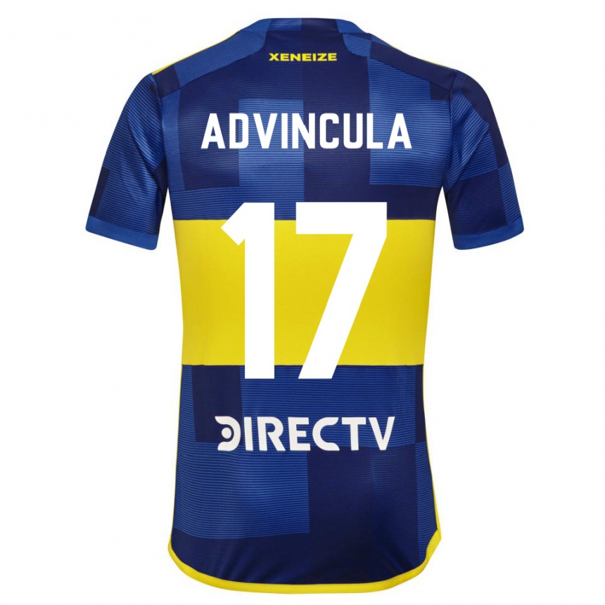 Kids Football Luis Advincula #17 Blue Yellow Home Jersey 2024/25 T-Shirt Uk