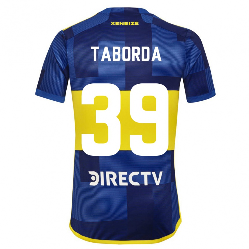 Kids Football Vicente Taborda #39 Blue Yellow Home Jersey 2024/25 T-Shirt Uk