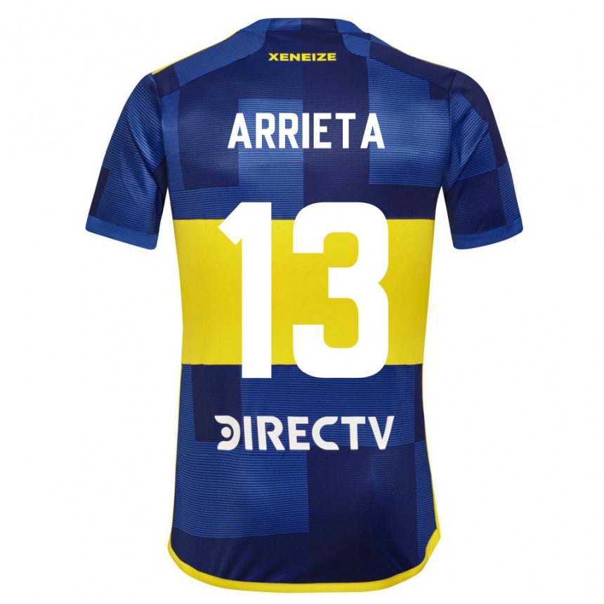 Kids Football Thomas Arrieta #13 Blue Yellow Home Jersey 2024/25 T-Shirt Uk