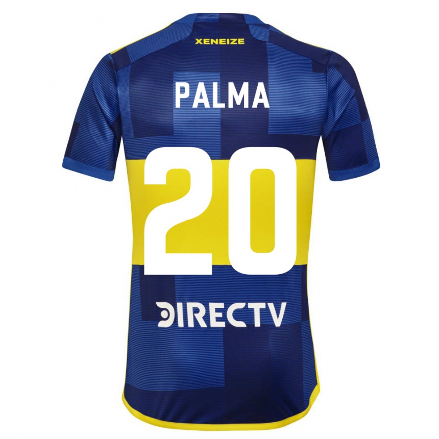 Kids Football Lucas Palma #20 Blue Yellow Home Jersey 2024/25 T-Shirt Uk