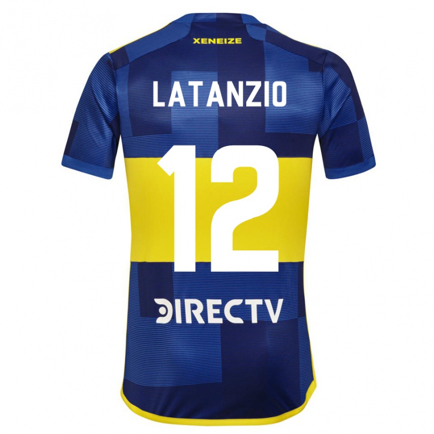 Kids Football Florencia Latanzio #12 Blue Yellow Home Jersey 2024/25 T-Shirt Uk